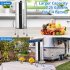 US GARVEE Gravity fed Water Filter System 2 25G Stainless Steel Water Filter System for Home Camping
