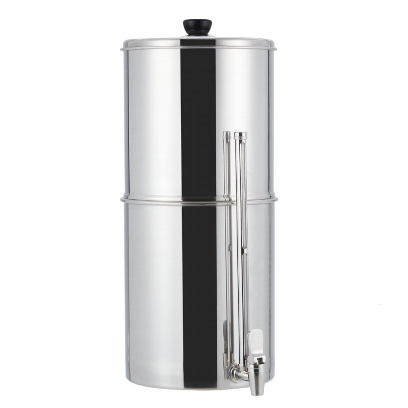 US GARVEE Gravity-fed Water Filter System 2.25G Stainless-Steel Water Filter System for Home Camping