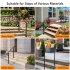 US GARVEE Handrails for Outdoor Steps Fits 1 3 Steps Mattle Wrought Iron Handrail Stair Rail Black