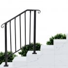 US GARVEE Handrails for Outdoor Steps Adjustable Stair Railing Staircase Handrail with Installation Kit