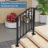 US GARVEE Handrails for Outdoor Steps Adjustable Stair Railing Staircase Handrail with Installation Kit