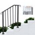 US GARVEE Handrails for Outdoor Steps Adjustable Stair Railing Staircase Handrail with Installation Kit