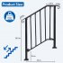 US GARVEE Handrails for Outdoor Steps Adjustable Stair Railing Staircase Handrail with Installation Kit