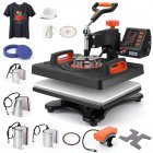 US GARVEE Heat Press Machine 12 X 15 inch 9 in 1, 360° Swing Away Shirt Printing Heat Transfer Machine, Digital Industrial-Quality Shirt Pressing Machine for Shirt, Hat, Mug, Plate