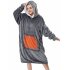 US GARVEE Heated Wearable Blanket Hoodie   Cordless Wearable Electric Blanket Oversized Hooded Blanket with Battery Pack  Portable Heating Hoodie Blanket Sweats
