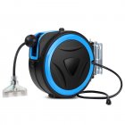 US GARVEE Heavy Duty Cord Reel 50ft Retractable Extension Power Cord 14 AWG 3C SJTOW Blue