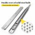 US GARVEE Heavy Duty Drawer Slides 500 Lbs Load Capacity Drawer Slides 3 Fold Full Extension with Lock