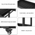 US GARVEE Heavy Duty Utility Cart All Weather HDPE Rolling Service Trolley Corrosion and Wear Resistant Grey