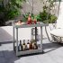 US GARVEE Heavy Duty Utility Cart All Weather HDPE Rolling Service Trolley Corrosion and Wear Resistant