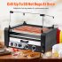 US GARVEE Hot Dog Roller 11 Rollers 30 Hot Dogs Capacity 1850W Stainless Sausage Grill Cooker Machine