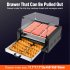 US GARVEE Hot Dog Roller 11 Rollers 30 Hot Dogs Capacity 1850W Stainless Sausage Grill Cooker Machine