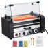 US GARVEE Hot Dog Roller 5 Rollers 12 Hot Dogs Capacity 1050W Stainless Sausage Grill Cooker Machine