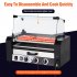 US GARVEE Hot Dog Roller 5 Rollers 12 Hot Dogs Capacity 1050W Stainless Sausage Grill Cooker Machine