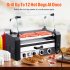 US GARVEE Hot Dog Roller 5 Rollers 12 Hot Dogs Capacity 1050W Stainless Sausage Grill Cooker Machine
