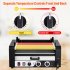 US GARVEE Hot Dog Roller 7 Rollers 18 Hot Dogs Capacity 1350W Stainless Sausage Grill Cooker Machine