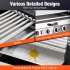 US GARVEE Hot Dog Roller 7 Rollers 18 Hot Dogs Capacity 1350W Stainless Sausage Grill Cooker Machine