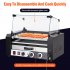US GARVEE Hot Dog Roller 7 Rollers 18 Hot Dogs Capacity 1350W Stainless Sausage Grill Cooker Machine