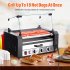 US GARVEE Hot Dog Roller 7 Rollers 18 Hot Dogs Capacity 1350W Stainless Sausage Grill Cooker Machine
