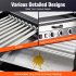 US GARVEE Hot Dog Roller 9 Rollers 24 Hot Dogs Capacity 1650W Stainless Sausage Grill Cooker Machine
