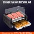 US GARVEE Hot Dog Roller 9 Rollers 24 Hot Dogs Capacity 1650W Stainless Sausage Grill Cooker Machine