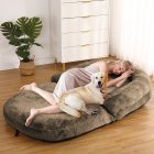 US GARVEE Human Size Dog Bed for Adults, Foldable, 71
