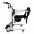US GARVEE Hydraulic Patient Transfer Lift Chair with Backrest and Commode  Adjustable Seat Height  Shower Chair  Elderly Lift Assisted Bedside Toilet Chair for 