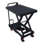 US GARVEE Hydraulic Scissor Cart Lift Table 500LBS Capacity 28.5-Inch Lifting Height Manual Scissor