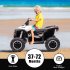US GARVEE Kids ATV 12V 4 Wheel Dual Drive Kids Ride On Car with Parent Remote Music LED Lights