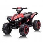 US GARVEE Kids ATV 12V 4 Wheel Dual Drive Kids Ride On Car with Parent Remote Music LED Lights
