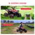 US GARVEE Kids ATV 12V 4 Wheel Dual Drive Kids Ride On Car with Parent Remote Music LED Lights