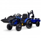 US GARVEE Kids Ride on Tractor with Trailer 24V 3-in-1 Battery Powered Electric Ride on Tractor