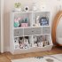 US GARVEE Kids Toy Storage Organizer with Bookcase  Kids Bookshelf  Toddler Bin Storage Unit with 7 Compartments and 3 Removable Drawers for Girls  Boys  Bedroo