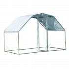 US GARVEE Large Metal Chicken Coop Walk In Chicken Run Galvanized Wire Poultry Chicken Hen Pen Cage Rabbits Duck Cages