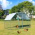 US GARVEE Large Metal Chicken Coop Walk In Chicken Run Galvanized Wire Poultry Chicken Hen Pen Cage Rabbits Duck Cages