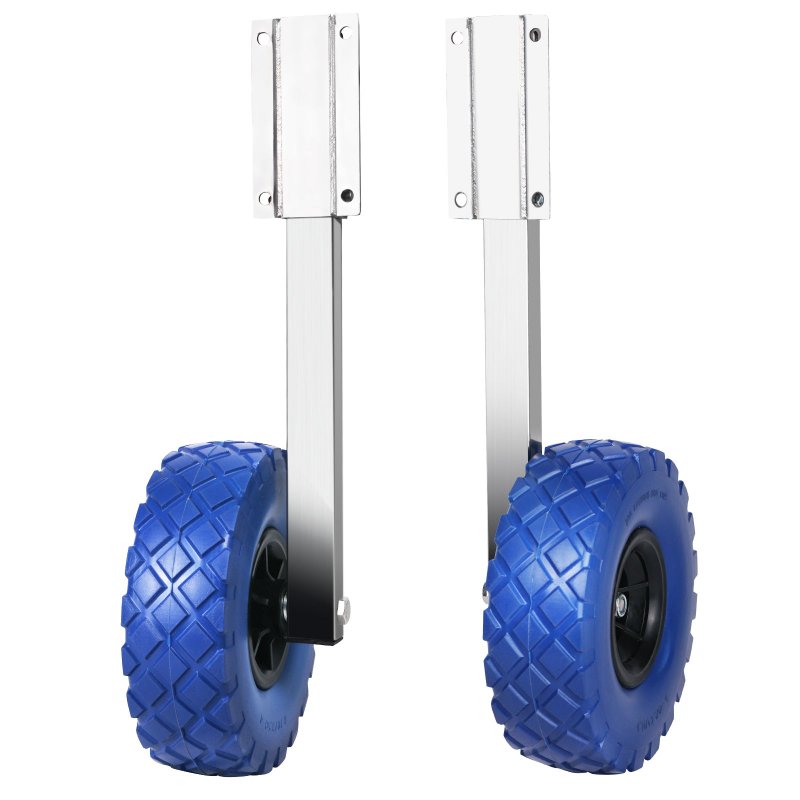 US GARVEE Launching Wheels 300LBS Boat Stainless Steel Transom Launching Wheel Dolly With 10 Inch Wheel Set