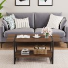 US GARVEE Living Room Tables mesa de Centro para sala, Large, Walnut Brown