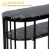 US GARVEE Manicure Table Nail Tech Desk Marbling Texture Salon Nail Equipment