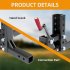 US GARVEE Manual Implement Lift ATV UTV Lift System 1 Point Implements Pro with 2 Inch Receivers