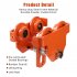 US GARVEE Manual Trolley 2200LBS 1Ton Load Capacity Beam Trolley with Dual Wheels Adjustable Width