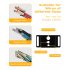 US GARVEE Manual Wire Insulation Removal Machine for 0 06 1 Inch Wire Insulation Removal Tool with Hand Crank Silver