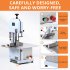 US GARVEE Meat Saw for Butchering 1100W Bone Saw Machine 0 39   6 6 Inches Cutting Thickness