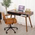 US GARVEE Mid Century Modern Desk with Drawers Simple Home Office Desk Writing Desk Walnut