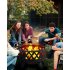 US GARVEE Outdoor 2 in 1 Fire Pit 30 Inch Wood Burning FirePit with Grill Spark Screen