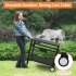 US GARVEE Outdoor Grill Cart Pizza Oven Stand BBQ Prep Table with Wheels   Hooks