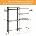 US GARVEE Over Washer and Dryer Shelves, 5-Tier Laundry Room Shelves Heavy Duty Washer Dryer Shelf Freestanding Space Saver and Organization Shelves for Home, Laundry Room 61