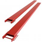 US GARVEE Pallet Fork Extension L72xW4.5 Inch Heavy Duty Steel Pallet Extensions for Forklift Red