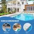 US GARVEE Pool Handrail 54x36 Inch Pool Rail 304 Stainless Steel Silver Rustproof Pool Stair Rail