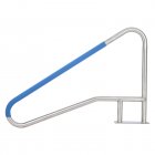US GARVEE Pool Handrail 55x32 Inch Pool Rail 304 Stainless Steel Silver Rustproof Pool Stair Rail