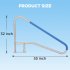 US GARVEE Pool Handrail 55x32 Inch Pool Rail 304 Stainless Steel Silver Rustproof Pool Stair Rail