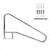 US GARVEE Pool Handrail 55x32 Inch Swimming Pool Stair Rail 385LBS Load for Inground Pool